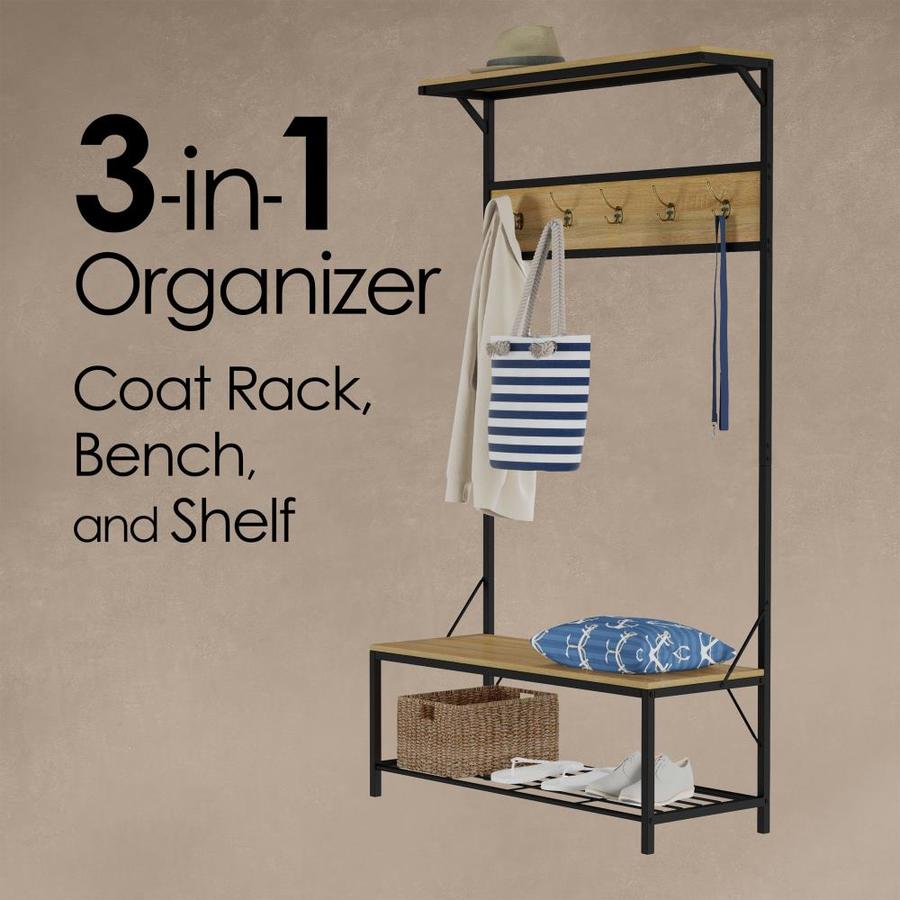 lowes coat rack bench