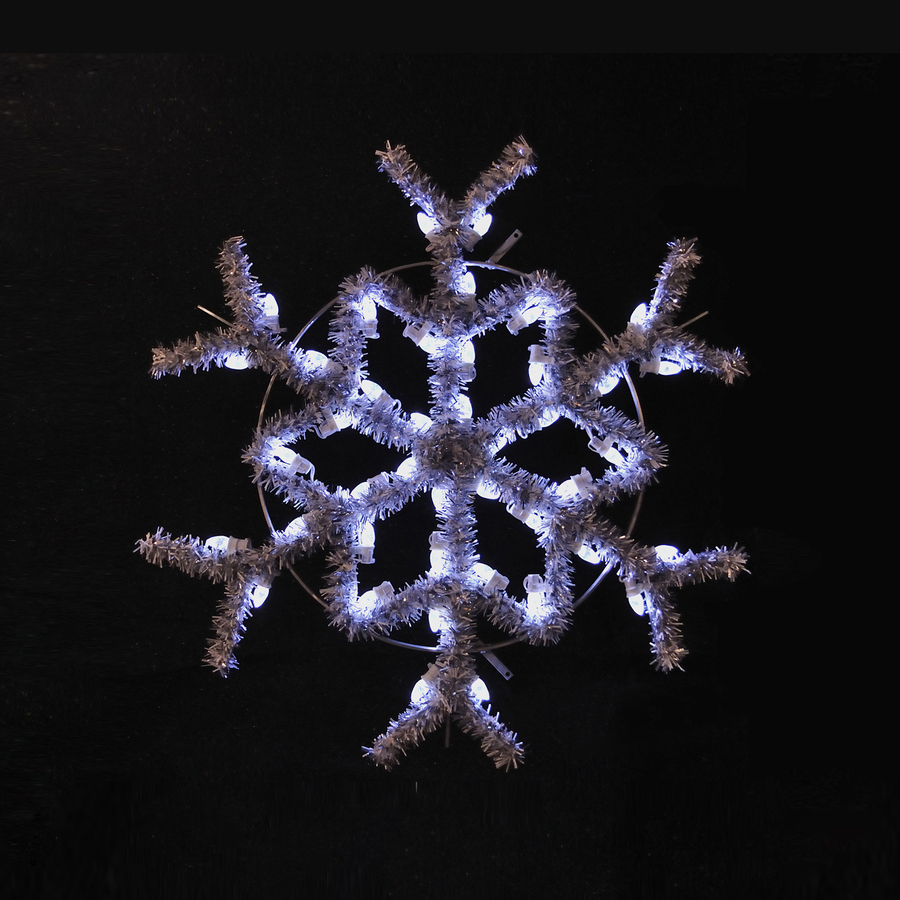 Shop Holiday Lighting Specialists 3ft Hanging Garland Snowflake
