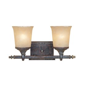  Light Austin Weathered Saddle Bathroom Vanity Light at Lowes.com