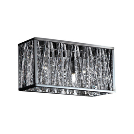 Z-Lite 2-Light Lagoon Chrome Crystal Accent Bathroom Vanity Light