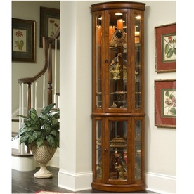 Pulaski Edwardian II Corner Curio Cabinet