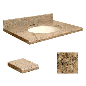 UPC 608197000065 product image for Transolid Giallo Veneziano Granite Undermount Single Sink Bathroom Vanity Top (C | upcitemdb.com