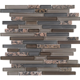 EPOCH Architectural Surfaces 12-in x 14-in Spectrum Mixed Brown Mixed Wall Tile 1665L