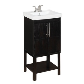 allen + roth 24-in Espresso Foley Single Sink Bathroom Vanity with Top