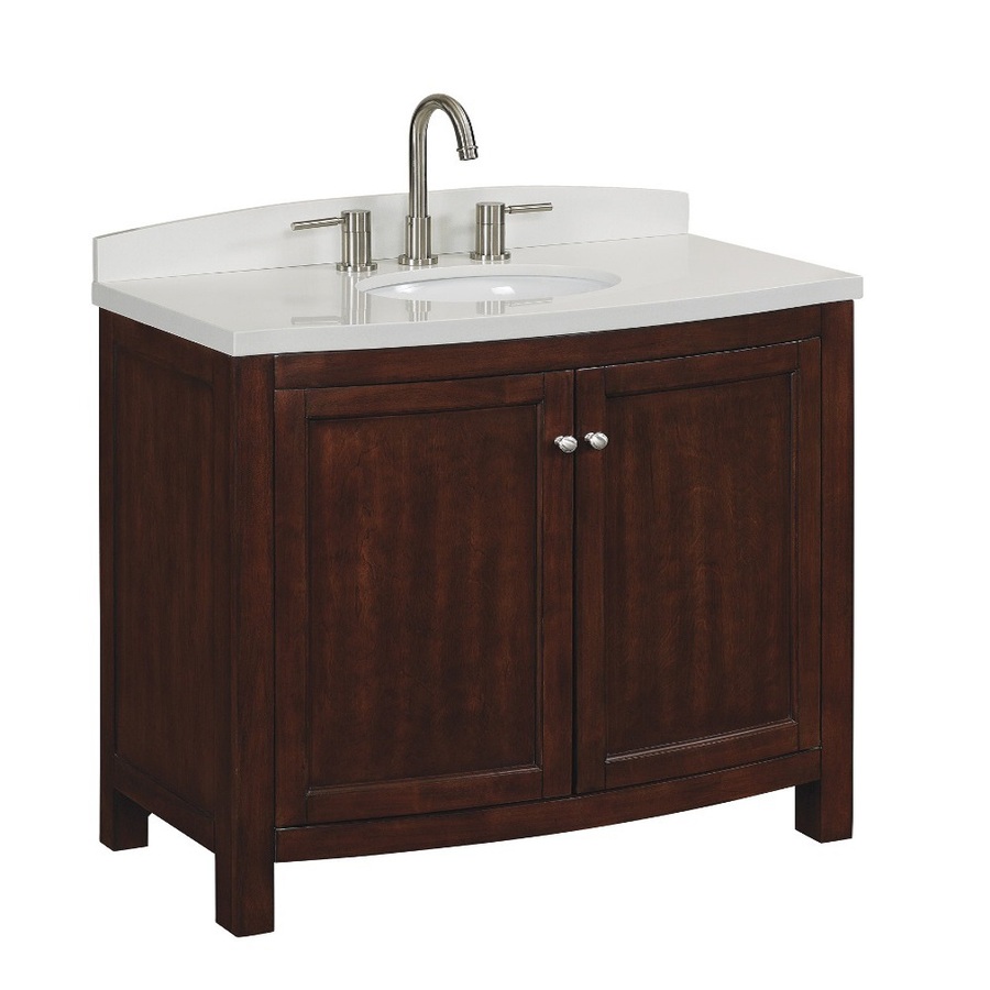 Shop allen + roth Moravia Sable Undermount Single Sink Bathroom Vanity 