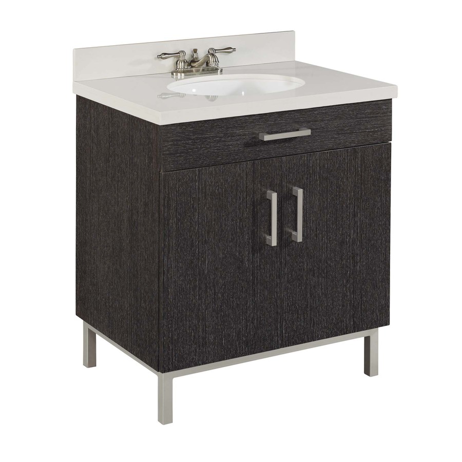  Vanity with Cultured Marble Top Actual: 30in x 21in at Lowes.com