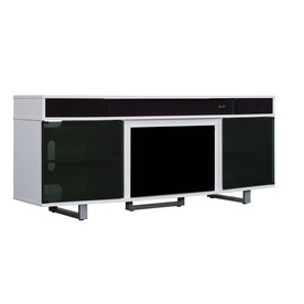 UPC 611768085477 product image for ClassicFlame New Enterprise High Gloss White Rectangular Television Stand | upcitemdb.com