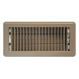 Accord 4" x 8" Brown Mobile Home Louvered Floor Register