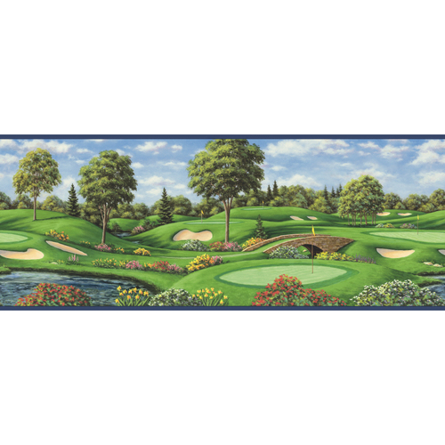 golf course wallpaper. Zoomed: IMPERIAL Golf course Wallpaper Border