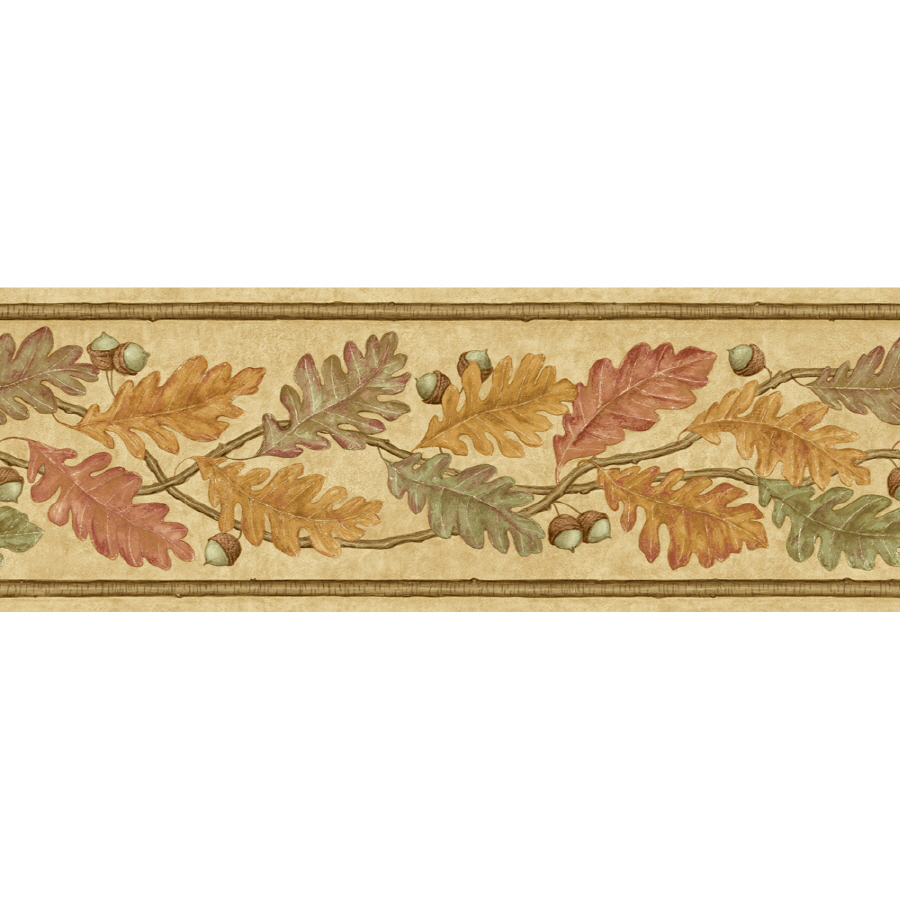... zoom out zoom in imperial 6 7 8 oak leaves prepasted wallpaper border ... zoom out zoom in imperial 6 7 8 oak leaves prepasted wallpaper border