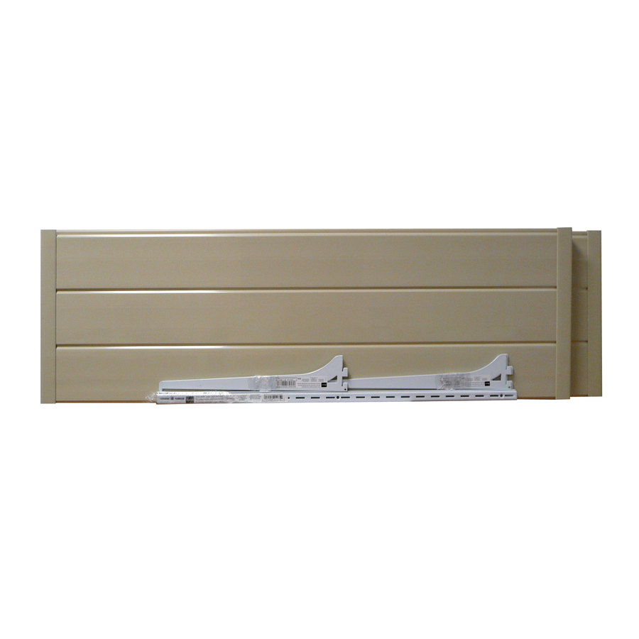 ... Building Products Ivory Plastic Storage Shed Shelf at Lowes.com