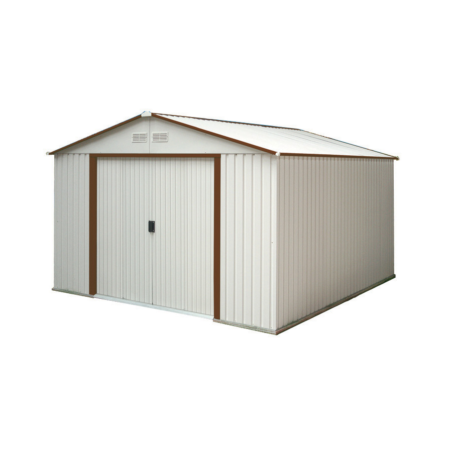 ... building products galvanized steel storage shed common 10 ft x 12 ft