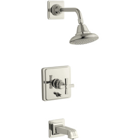 UPC 650531171344 product image for KOHLER Pinstripe Vibrant Polished Nickel 1-Handle Bathtub and Shower Faucet Trim | upcitemdb.com