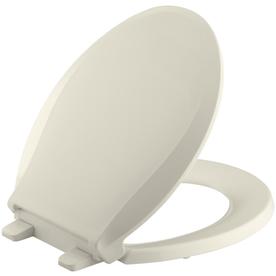 UPC 650531177315 product image for KOHLER Grip-Tight Cachet Almond Plastic Round Slow-Close Toilet Seat | upcitemdb.com