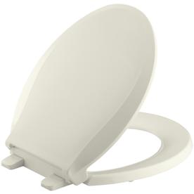 UPC 650531177353 product image for KOHLER Grip-Tight Cachet Biscuit Plastic Round Slow-Close Toilet Seat | upcitemdb.com