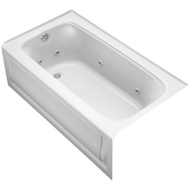 UPC 650531291806 product image for KOHLER Bancroft White Acrylic Rectangular Whirlpool Tub (Common: 32-in x 60-in;  | upcitemdb.com