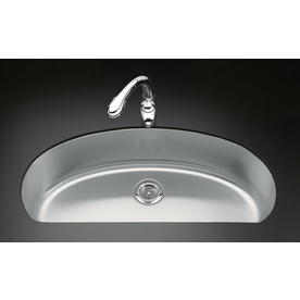 UPC 650531301901 product image for KOHLER Undertone 18-Gauge Single-Basin Undermount Stainless Steel Kitchen Sink | upcitemdb.com