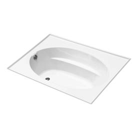 UPC 650531374622 product image for KOHLER Windward White Acrylic Oval in Rectangle Drop-In Bathtub with Reversible  | upcitemdb.com