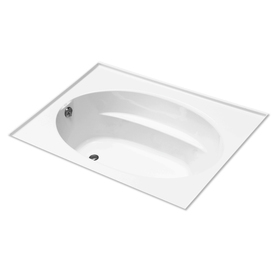 UPC 650531374738 product image for KOHLER Windward White Acrylic Oval in Rectangle Drop-In Bathtub with Left-Hand D | upcitemdb.com