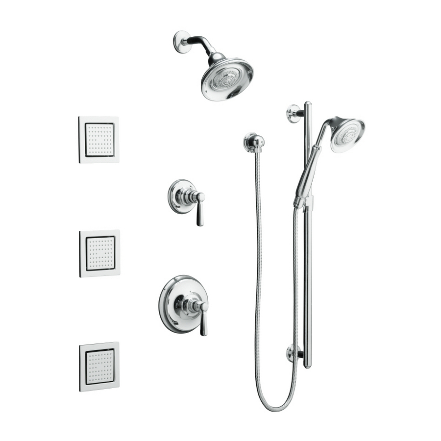 Shop KOHLER Bancroft Polished Chrome 1 Handle Shower Faucet Trim Kit 