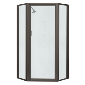 UPC 650531447456 product image for Sterling 36.125-in W x 72-in H Dark Bronze Neo-Angle Shower Door | upcitemdb.com