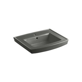 UPC 650531505132 product image for KOHLER Archer 23.9375-in L x 20.4375-in W Thunder Grey Vitreous China Rectangula | upcitemdb.com