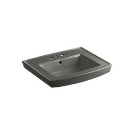 UPC 650531505279 product image for KOHLER Archer 23.9375-in L x 20.4375-in W Thunder Grey Vitreous China Rectangula | upcitemdb.com