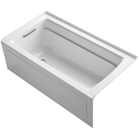 UPC 650531507945 product image for KOHLER Archer White Acrylic Rectangular Alcove Bathtub with Left-Hand Drain (Com | upcitemdb.com