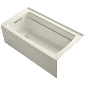 UPC 650531508058 product image for KOHLER Archer Biscuit Acrylic Rectangular Alcove Bathtub with Left-Hand Drain (C | upcitemdb.com