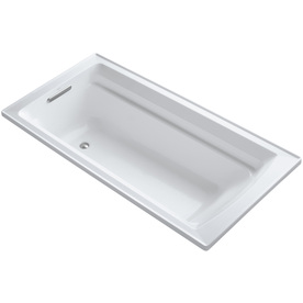 UPC 650531508218 product image for KOHLER Archer White Acrylic Rectangular Drop-In Bathtub with Reversible Drain (C | upcitemdb.com