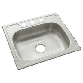 UPC 650531610768 product image for Sterling Middleton 23-Gauge Single-Basin Drop-In Stainless Steel Kitchen Sink | upcitemdb.com