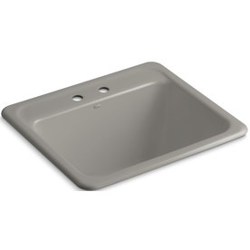 KOHLER Black N Tan Cast Iron Laundry Sink
