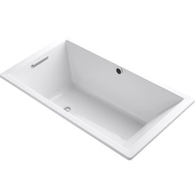 UPC 650531656087 product image for KOHLER Underscore 66-in L x 36-in W x 22-in H White Rectangular Air Bath | upcitemdb.com