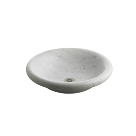 UPC 650531674784 product image for KOHLER Botticelli White Carrara Marble Marble Above Counter Round Bathroom Sink | upcitemdb.com