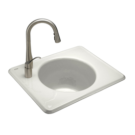 Shop KOHLER White Cast Iron Laundry Sink at Lowes.com