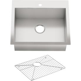 UPC 650531913319 product image for KOHLER Vault 18-Gauge Single-Basin Drop-In Stainless Steel Kitchen Sink | upcitemdb.com