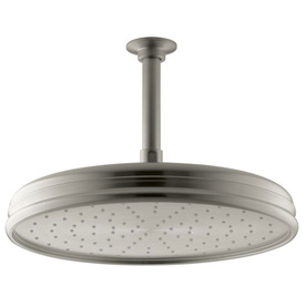 UPC 650531963505 product image for KOHLER Traditional 12.4375-in 2.5-GPM (9.5-LPM) Vibrant Brushed Nickel Rain Show | upcitemdb.com