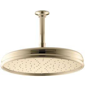 UPC 650531963529 product image for KOHLER Traditional 12.4375-in 2.5-GPM (9.5-LPM) Vibrant French Gold Rain Showerh | upcitemdb.com