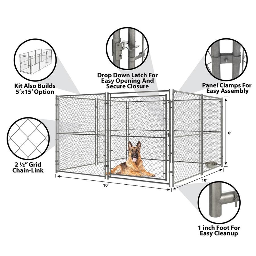 10x10x6 dog kennel lowes