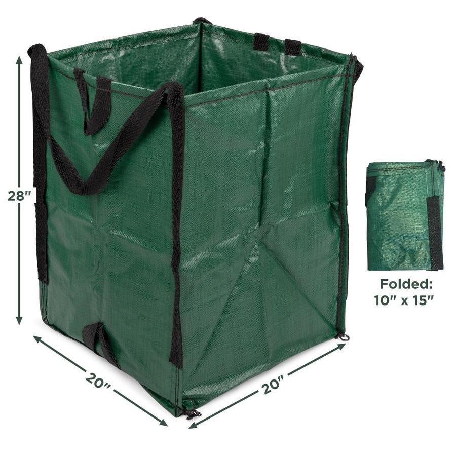 Garden Bags Industrial Fabric and Handles 90 Litre Heavy Duty Garden/Green Waste Sacks PREMIUM GRADE - 3 PACK