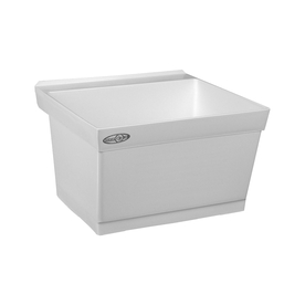 UPC 671031000194 product image for Mustee 23-in x 23.5-in 1-Basin White Wall Mount Composite Tub Utility Sink with  | upcitemdb.com