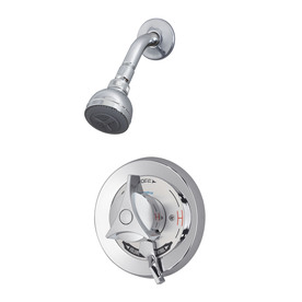 shower showerhead symmons temptrol faucet function chrome handle trim single kit lowes