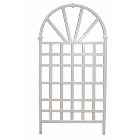 UPC 673995682027 product image for New England Arbors 39-in W x 77.25-in H White Garden Trellis | upcitemdb.com