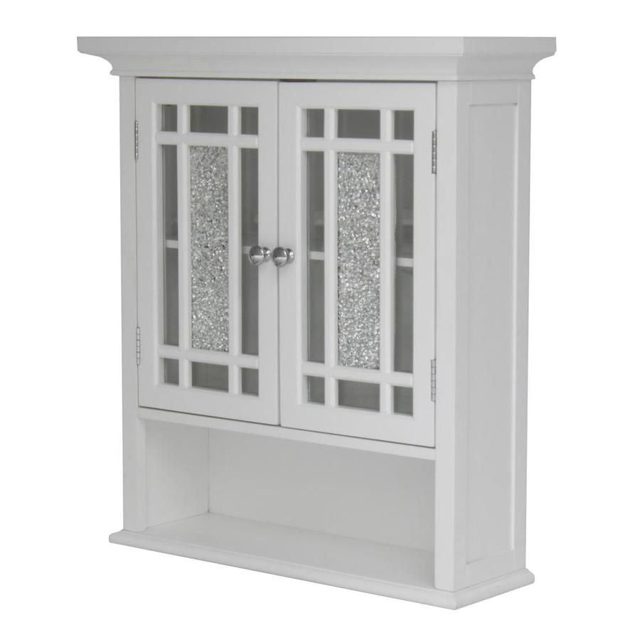 Elegant Home Fashions Windsor 22 In W X 24 In H X 7 In D White Bathroom Wall Cabinet In The Bathroom Wall Cabinets Department At Lowes Com