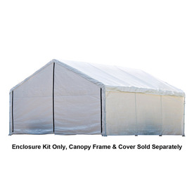 Shop ShelterLogic White Polyethylene Storage Shed Enclosure Kit at276