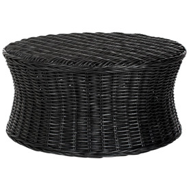 Safavieh Fox Home Black Bamboo Round Coffee Table