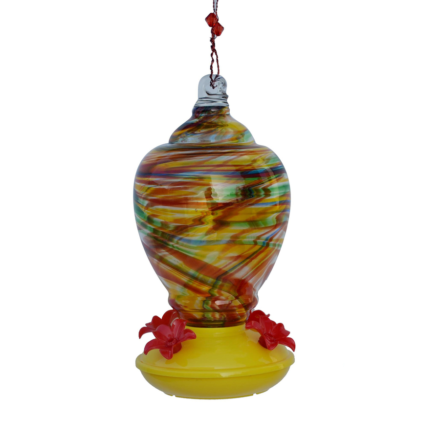 shop garden treasures glass hummingbird feeder at lowes com shop garden treasures glass hummingbird feeder at lowes com