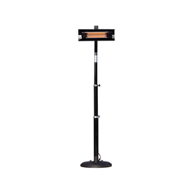 Well Traveled Living 02678 Black Powder Coated Steel Telescoping Offset Pole Mounted Infrared Patio Heater