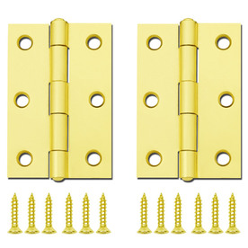 Gatehouse 3-in Brass Plated Entry Door Hinge