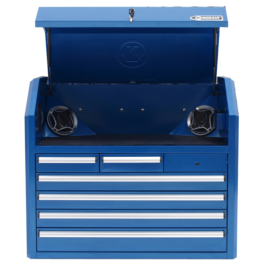 Shop Kobalt 6-Drawer 35-in Steel Tool Chest (Blue) at Lowes.com
